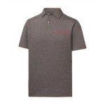 Foot Joy Solid Lisle Self Collar- Athletic Fit Polo<BR><BR>XX-LARGE<BR>Grey with Red Imprint