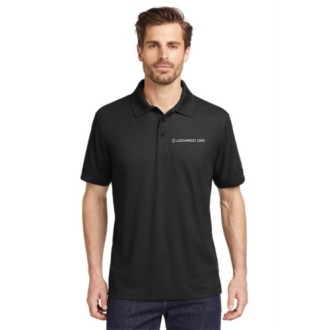 OGIO® - Caliber2.0 Polo<BR><BR>XXXX-LARGE -- Black • White imprint